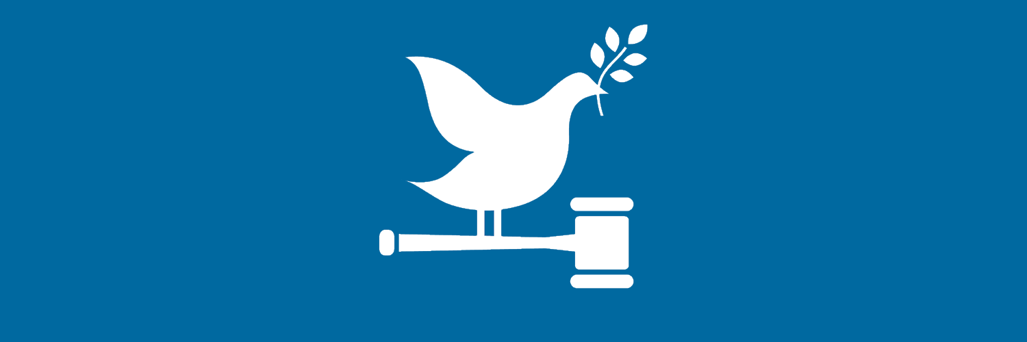 Symbolen för målet fredliga och inkluderande samhällen