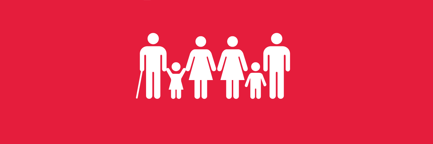 Symbolen för målet ingen fattigdom